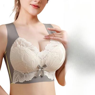 Seamless Bras Large Size Lace Wireless Women Vest Female Bh Backless Tops Push Up Unwired Bra Without Bones Plus Size Underwear