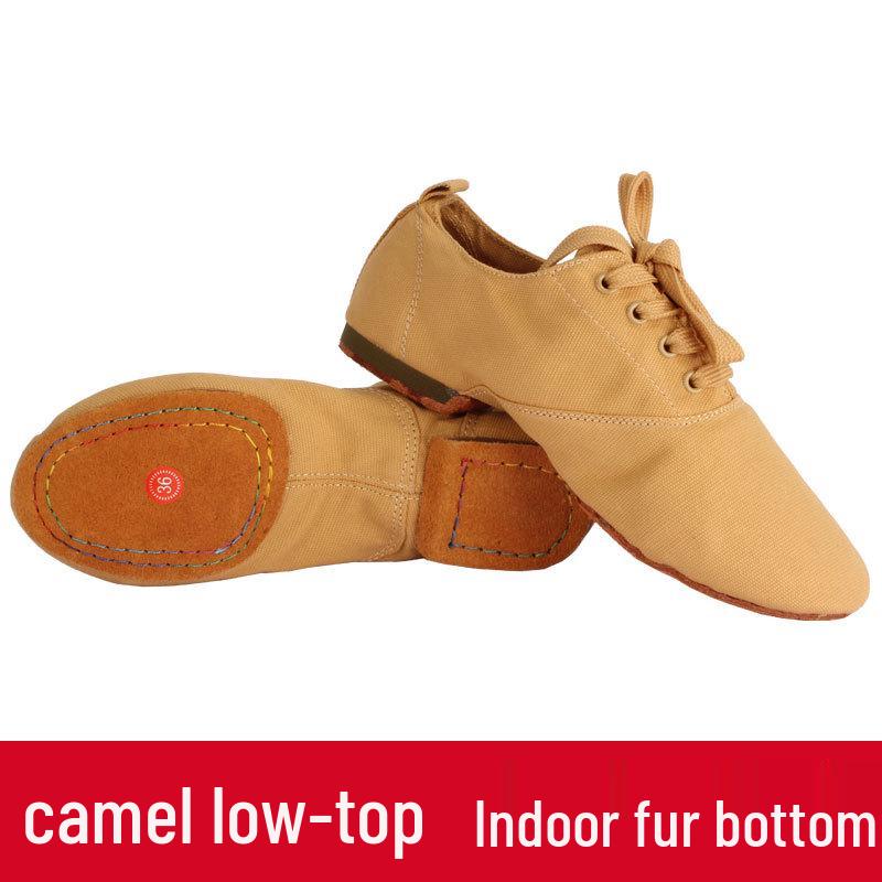 High-Top Jazz Dance Shoes for Men & Women, Canvas Soft Sole Low-Top Practice Shoes.