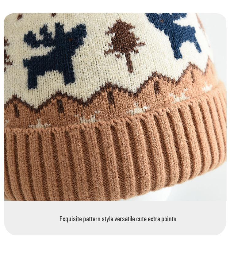 Children's Knit Winter Hat with Ear Protection - Warm, Windproof Wool Hat for Boys & Girls