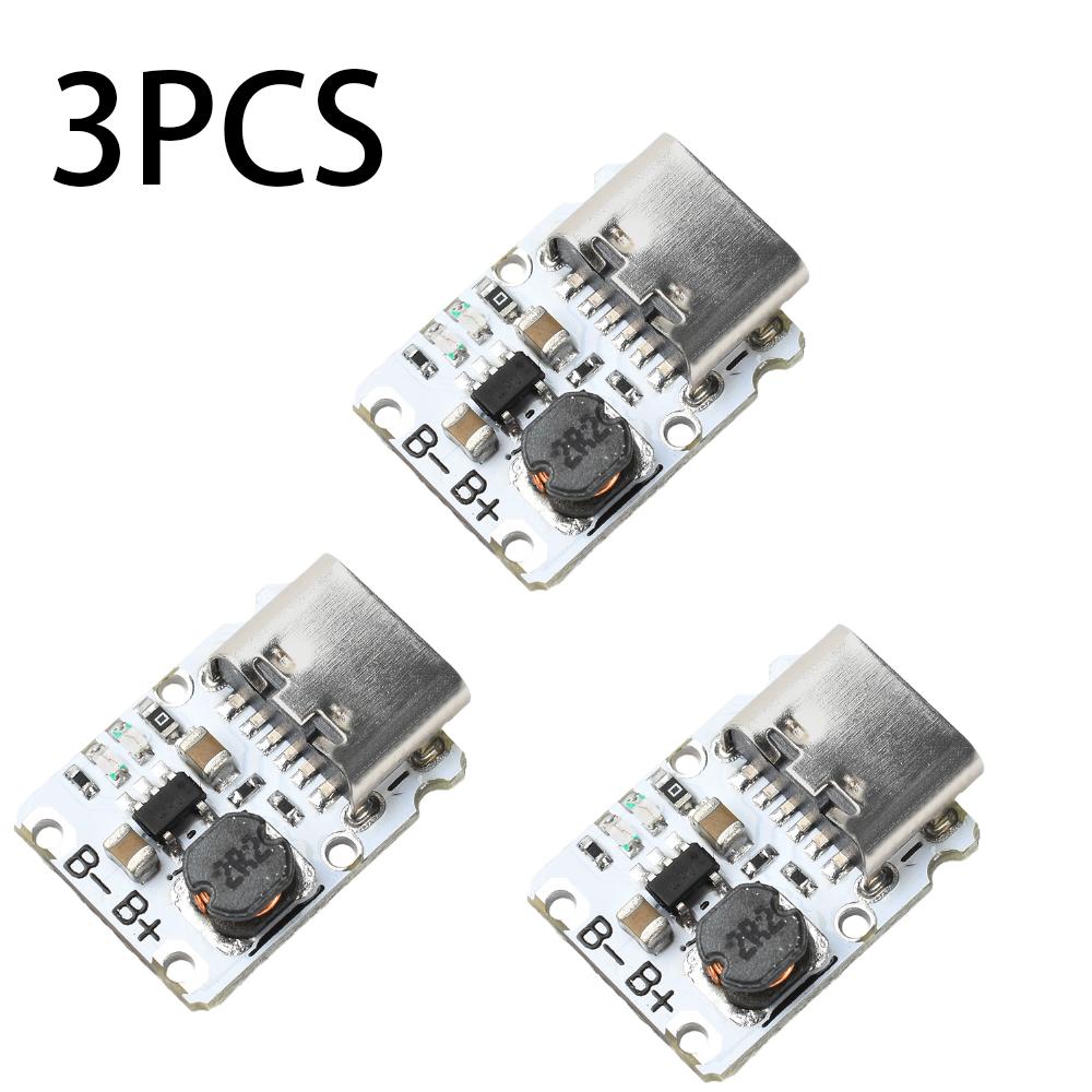 1/3/5PCS DC 5V Charge/Discharge Module Mini Li-ion Battery Charging Module Boost Power Supply Board with Protection Type C 1.2A