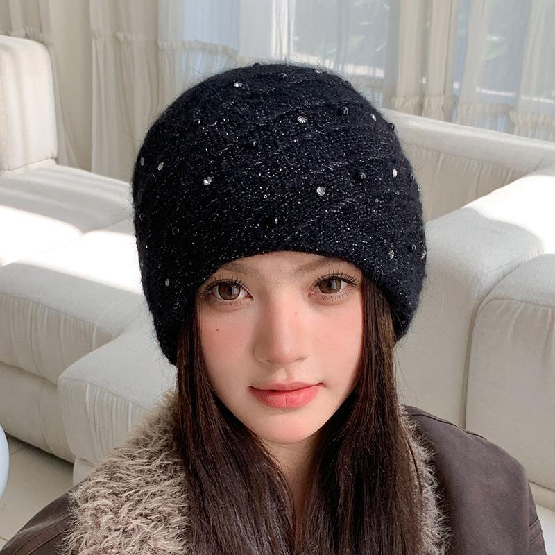 Herbst und Winter Neuer Hut Damen Street Casual Hut Thermischer Ohrenschutz Stapelhut Wintermützen für Damen, Mützen für Damen, Hüte für Damen Winter