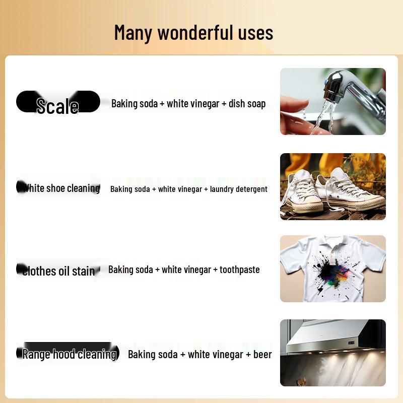 Angel Bai Zhuan Edible Baking Soda 200g - Multi-functional Kitchen Soda Powder for Dough Raising & Biscuits