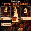 Halloween Ghost Candy Holder Garden Stake, Pumpkin Bowl Outdoor Yard Decor for Holiday Party