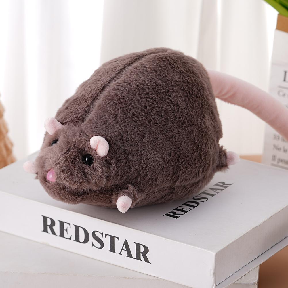 Cute Mouse Doll Cartoon Plush Flower Branch Rat Doll Soft Oversized Animal Figurefor Kids Gift Birthday Toys 40/90cm