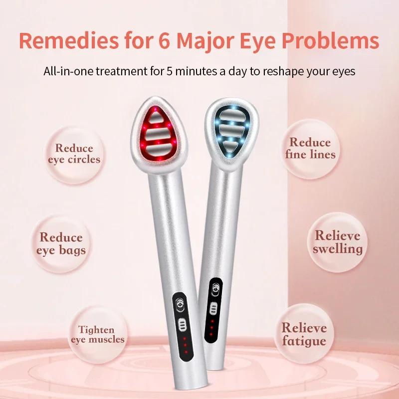 7 Color EMS Microcurrent Eye Massager Eye Anti Wrinkle Skin Lifting Relax Eyes Bags Dark Circles Facial SPA Skin Care Beauty