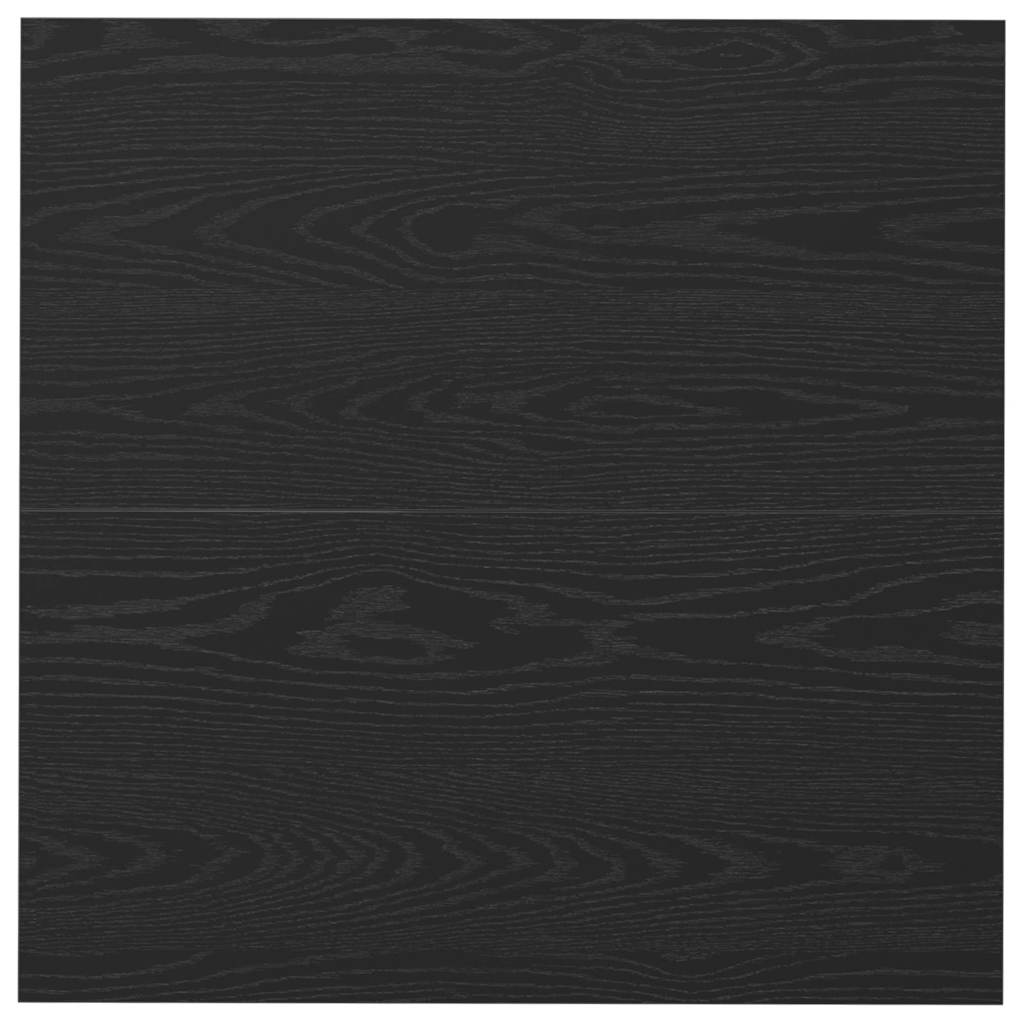 Coffee Table Black Oak Effect 80 X 80 X 40 Cm Particleboard