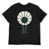 KF 0224 E - T-shirt Ragazzo Motivo Floreale Margherite Stile Vintage Retrò Anni '70 Grigio Verde Figure Anime Abbigliamento Uomo Taglie Forti