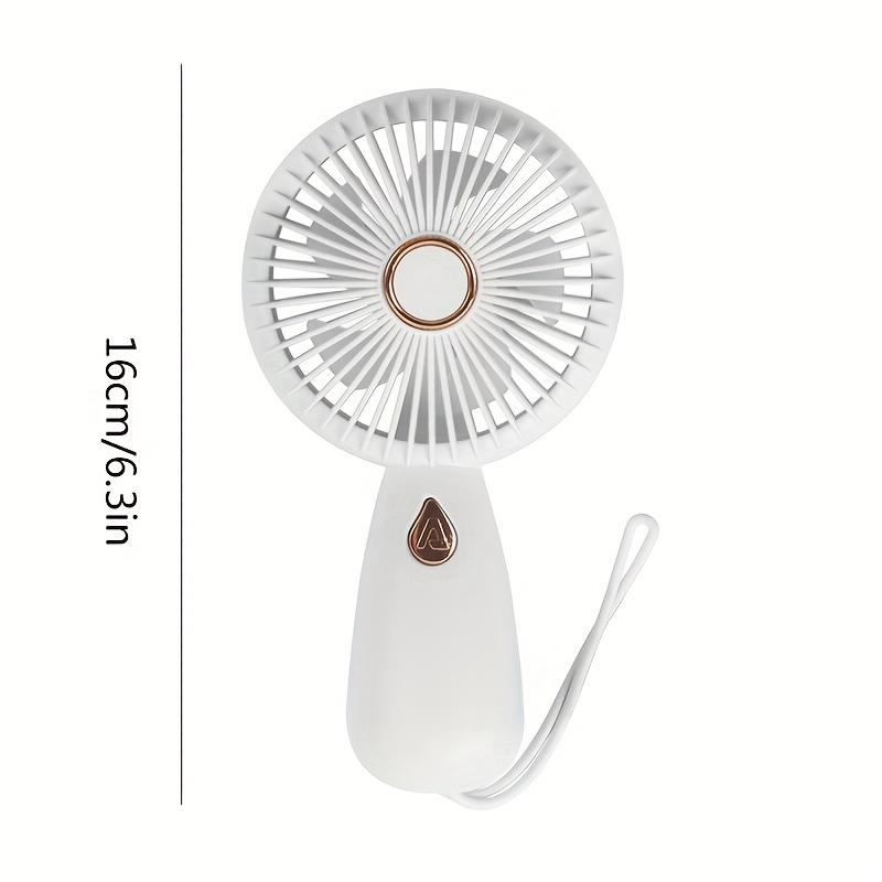 Small rechargeable personal cooling fan, portable, suitable for travel, indoor and outdoor use