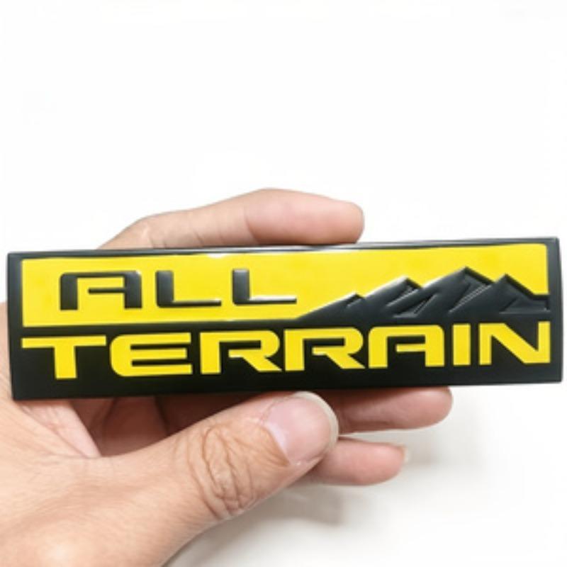 ALL TERRAIN Modifizierte Autoaufkleber Metallembleme für Off-Road Pickups