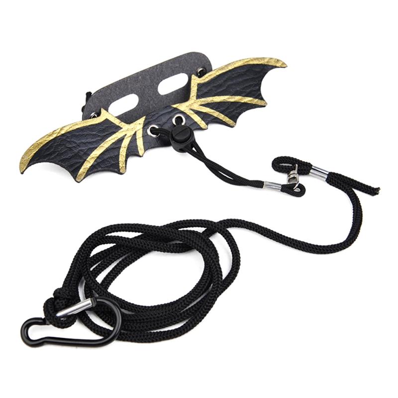 Adjustable Bearded Dragon Harness Set Lizard Leash with Wing 3pcs Vest for Reptiles Small Animals Halloween Costume