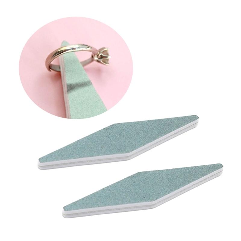 Set of 20 Polishing Sticks Set Jewelry Sanding Tools Diamond Shape Cleaning Spong Sticks Professional Jewelry Polishers