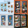 Christmas Decorations Window Pvc Static Sticker Arctic Bear Santa Claus Reindeer