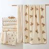 Breathable Baby Bean Blanket Bear Printed Koala Cover Blanket for Infant Soft Skin-friendly Nap Sleeping Rug Dormitory