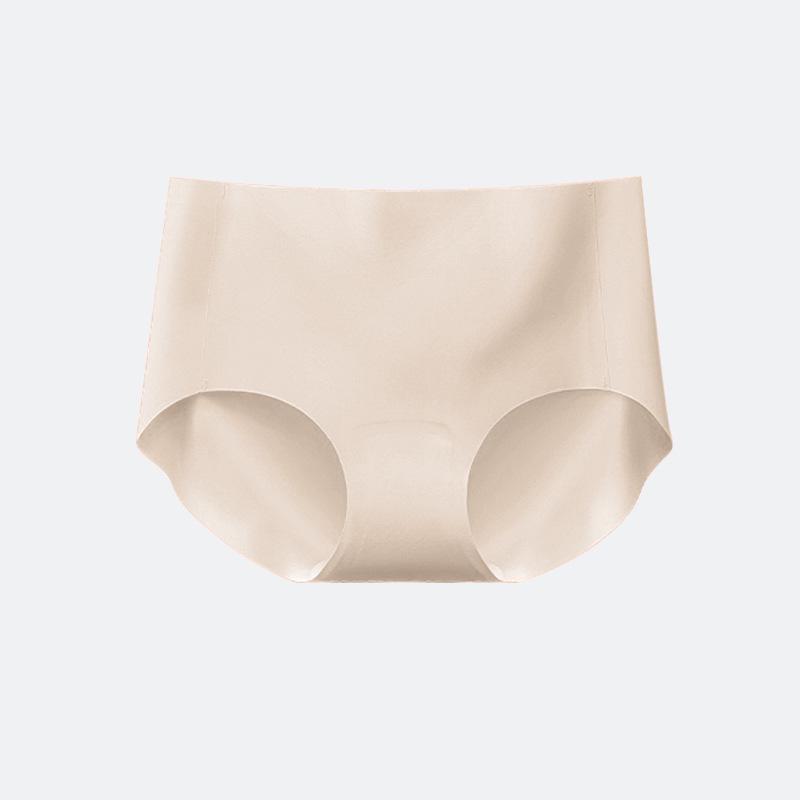 

Бесшовные трусики средней посадки из ледяного шелка с 3D персиковыми ягодицами - Женское дышащее антибактериальное белье, не врезающееся в кожу S (70-90 lbs)