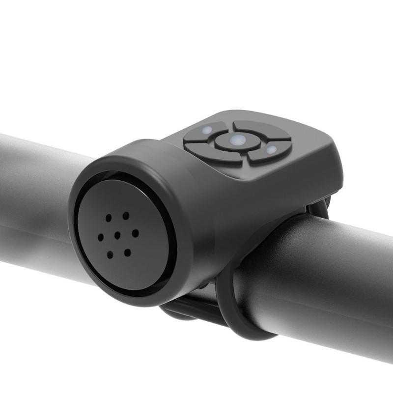 Bicycle Horn Motorcycle Electric Bell Horn 4 Modes USB Rechargeable Mountain Road Cycling Anti-theft Alarm Horn Bike Accessories