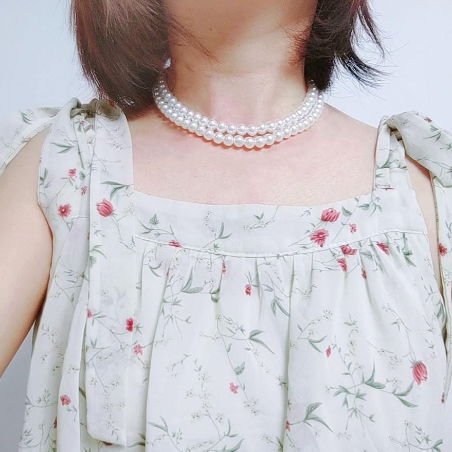 Fashion jewelry, bohemian multi-layer necklace, popular street auction popular pearl necklace.