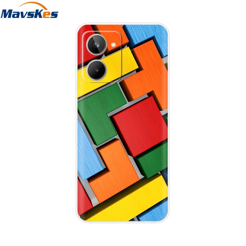 Mobile Phone Bag Case For Realme 10 4G Case For Realme 10 Pro Cover Soft Silicone Bumper For OPPO Realme 10 Realme10 Pro Plus