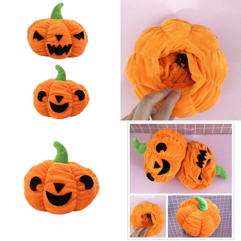 Adorable Reversible Pumpkin Plush Toy Perfect Halloween Gift Customizable Doll