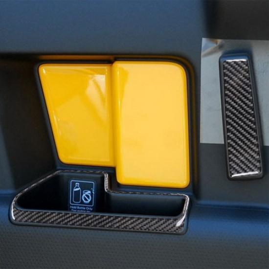 4Pcs Carbon Fiber Rear Door Handle Kit Cover Trim For Toyota FJ Cruiser 2007-14