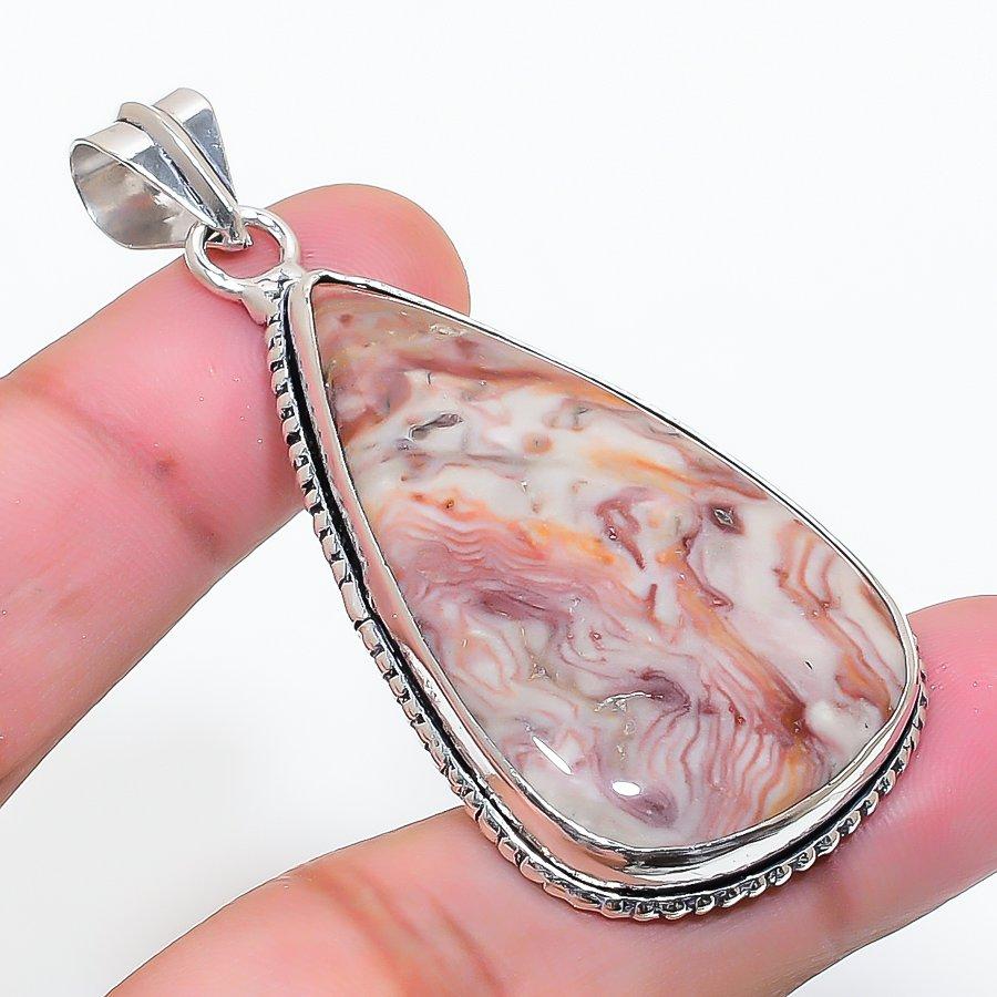 Natural Dolomite Gemstone Handmade 925 Sterling Silver Pendant 2.29  AP-15002