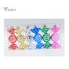 6Pcs Christmas Candy Pendants Hanging Decorations Lanyard Design Bright Color Xmas Tree Candy Ornaments