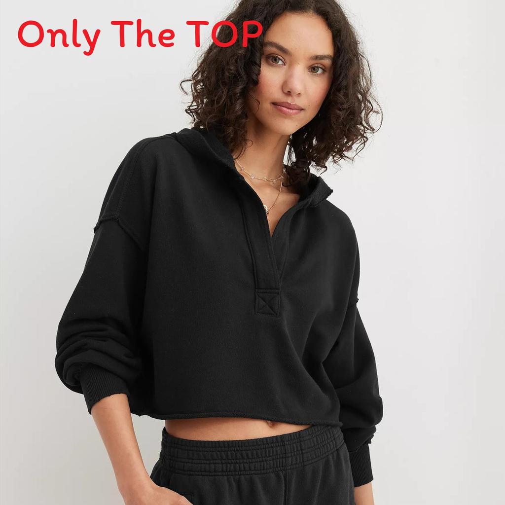 Modern Loose Hoodie Sweater For Women With Raglan Sleeves And Hoodie Design For Streetwear Style
