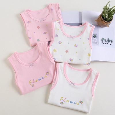 Chaleco de Algodón con Tirantes para Niñas – Algodón Puro Verano Coreano Ropa de Bebé