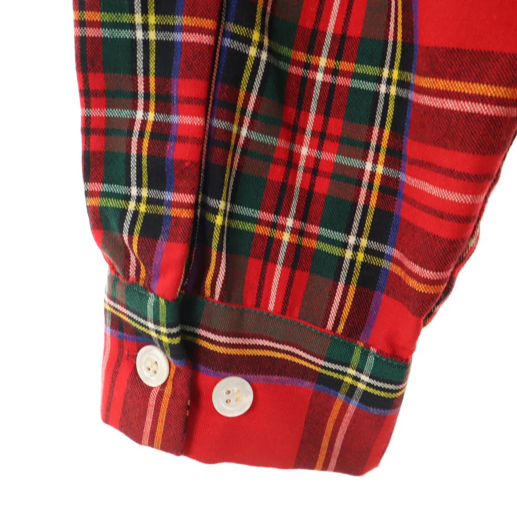 McGregor 50s Vintage Tartan Check Pattern Long Sleeve Open Collar Shirt Men's Used