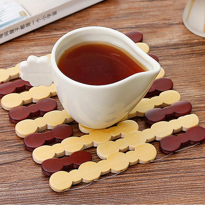 Vegetable Mat, Heat Insulation Mat, Household Bamboo Anti-scalding and Heat-resistant Casserole Mat