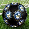 SIZE 5 Parramatta Eels Soccer Ball Colorful All Ages Machine Stitched PVC Competition Ready Durable High-Bounce