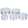 5-Piece Nesting Stainless-Steel Bowls and Lids Set