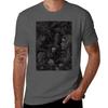 Manga inspired black and white drawing T-Shirt oversize t-shirts man designer shirts tshirts for men