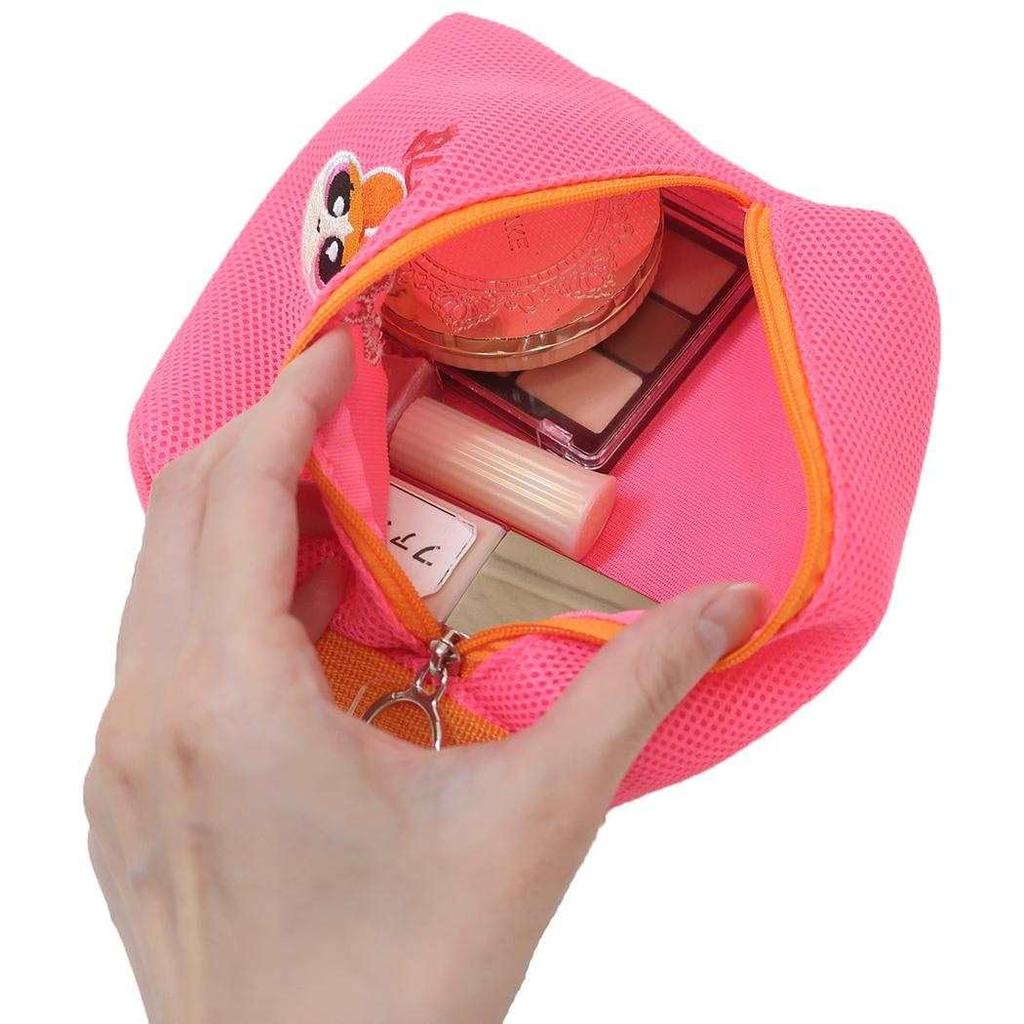 Marimo Craft Powerpuff Girls Mesh Series Mesh Pouch, Blossom, Approx. W160 X H120 X D50mm MPPG-131