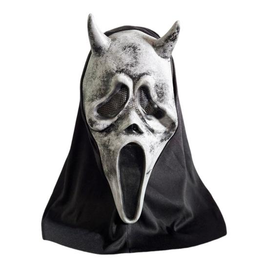 Diabolská maska na tvár pre dospelých Horor Krik Duch Maska na celú tvár na Halloween Maškarný večierok Kostým Cosplay Rekvizita