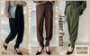 Maison De TAO Relaxed Jogger Pants with Ribbed Hem Slits and Elastic Waist Women's (Khaki)
