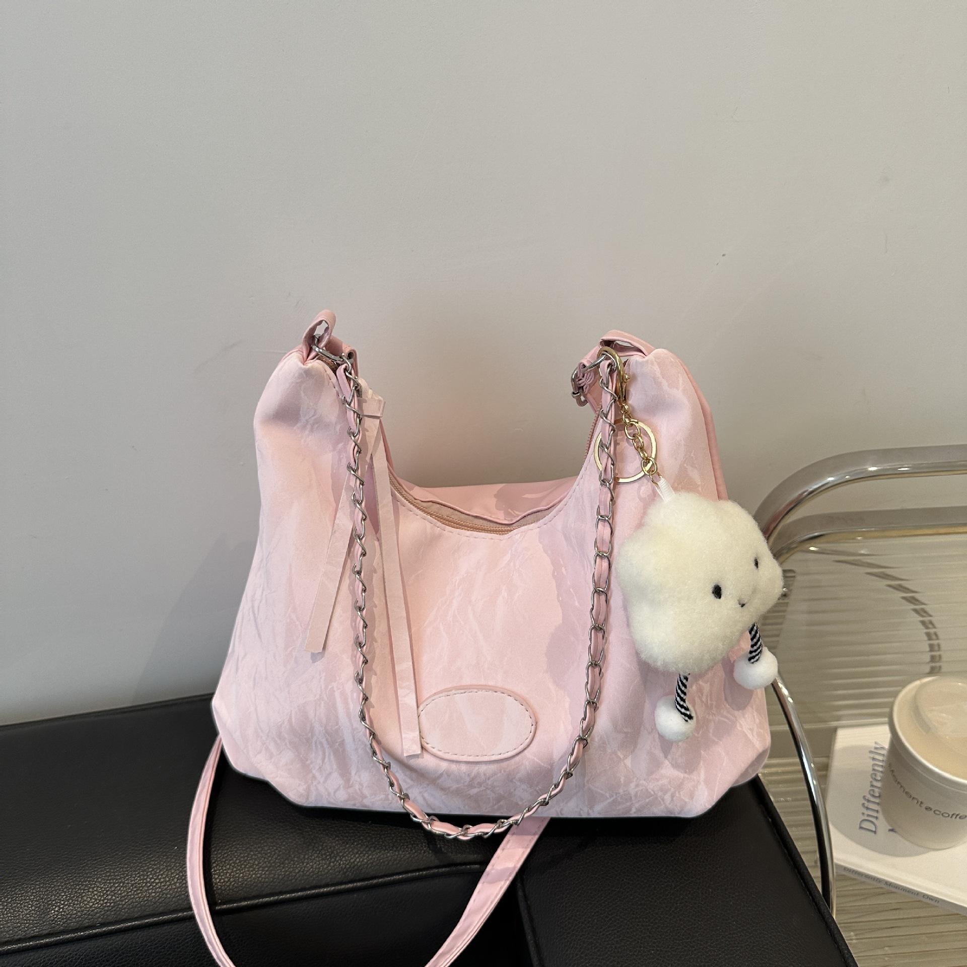 

Casual student soft surface large-capacity bag women s 2025 new summer work bag fashionable shoulder messenger bag