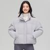 Down padded jacket winter new padded jacket short comfortable versatile fashion casual warm stand-up collar solid color