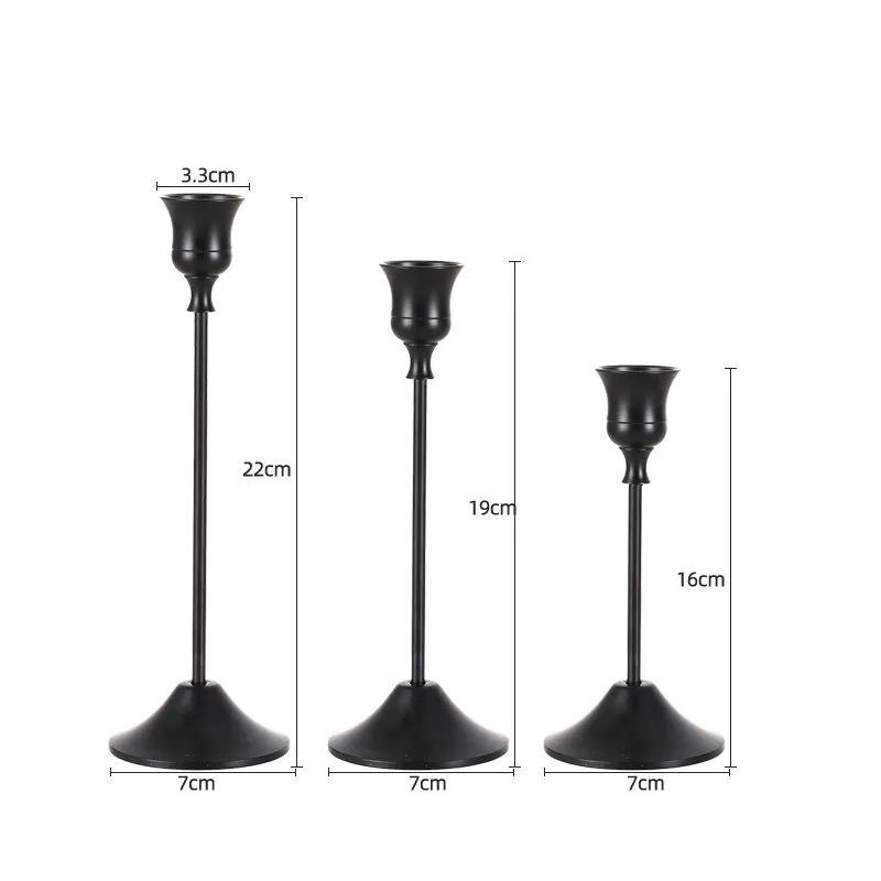 Nordischer Vintage Metall Kerzenhalter – Romantische Kerzenlicht-Dinner-Dekoration für Valentinstag und Heimdekoration