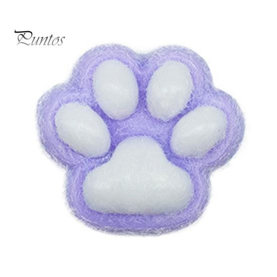Cat Paw Squeeze Toy Stress Anxiety Relief Handmade Portable Kids Teens Adults Soft Stress Ball Pet Paw Pinch Sensory Fidget Toy