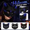 Jeweled Plush Half Face for Halloween Masquerade Ball Costume