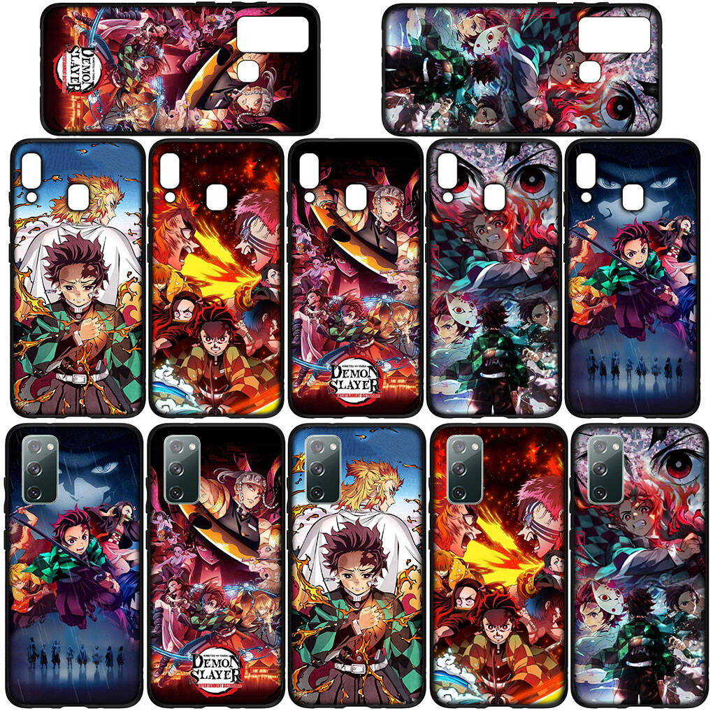 Phone Case for Samsung Galaxy S25 S23 S22 S24 Ultra FE A05 A06 A15 A16 A36 A37 A35 A54 A55 A56 A57 A25 A26 A53 A17 Anime Kamado Tanjirou Demon Slayer