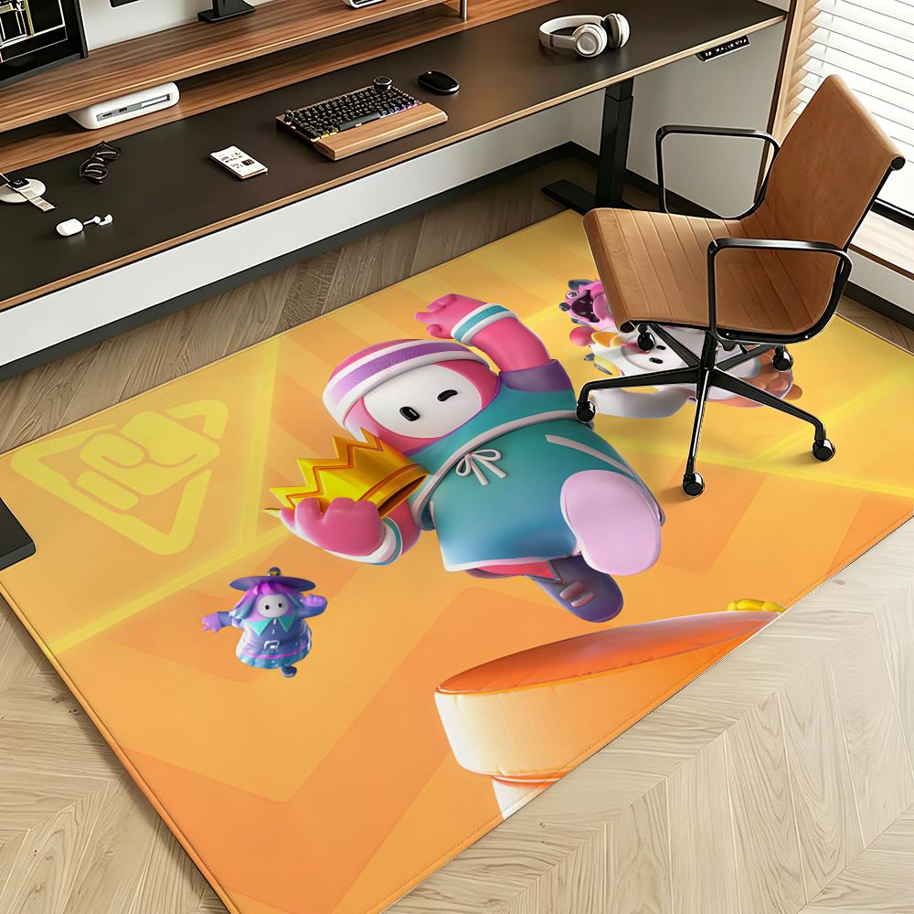 Game F-Fall G-Guys Floor Mat Soft Flannel Floor Mat Suitable for Entryways, Living Rooms, Bedrooms, and Bathrooms