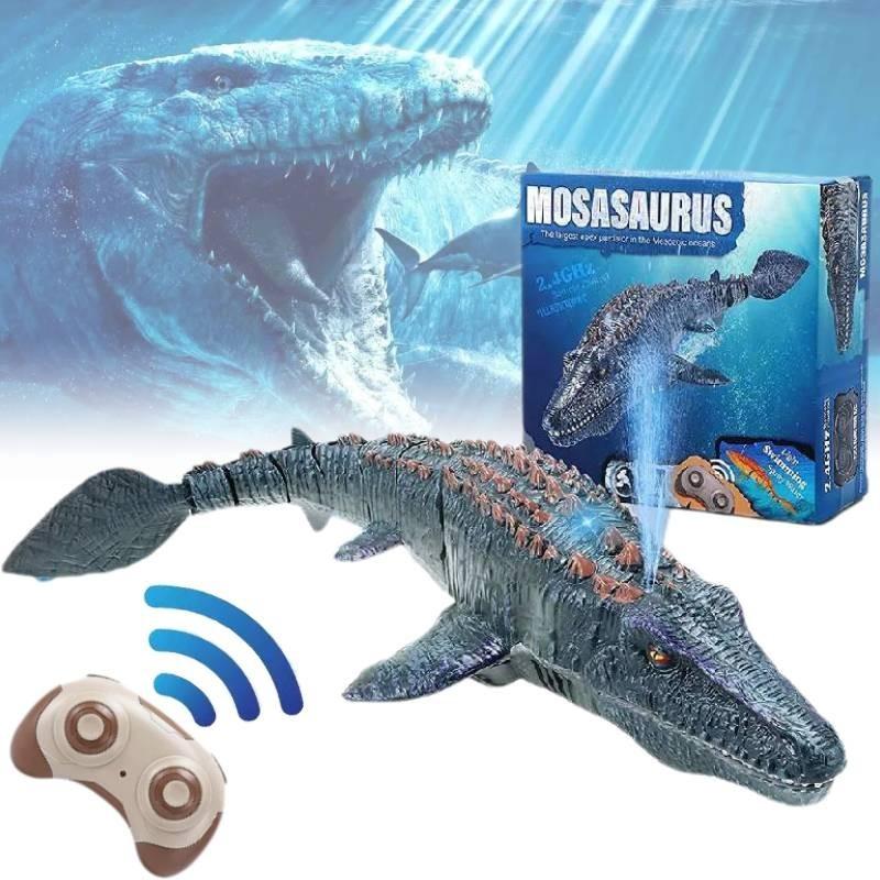 Exciting 24g Remote Control Floating Water Dinosaur Toy With Spray Feature For Kids