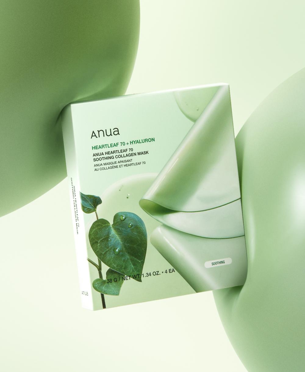 

Anua Heartleaf 70 Soothing Collagen Mask 38g (4 Sheets)