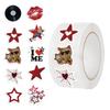 500 Sheets/roll Roll Sticker Hot-selling Tape Downtown Girl Handbook Material Decorative Envelope Sticker