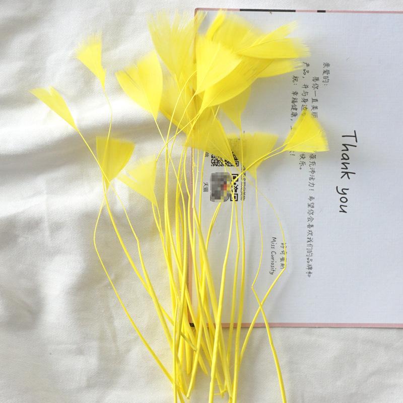 50Pcs18 Color Feather Decoration Diy Handmade Materials Small Butterfly Color Feather Decoration Headgear Clothing Accessories