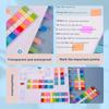 Morandi Color Transparent Index Sticker Extraction PET Fluorescent Label Indicator Sticker Stickable Convenience Sticker