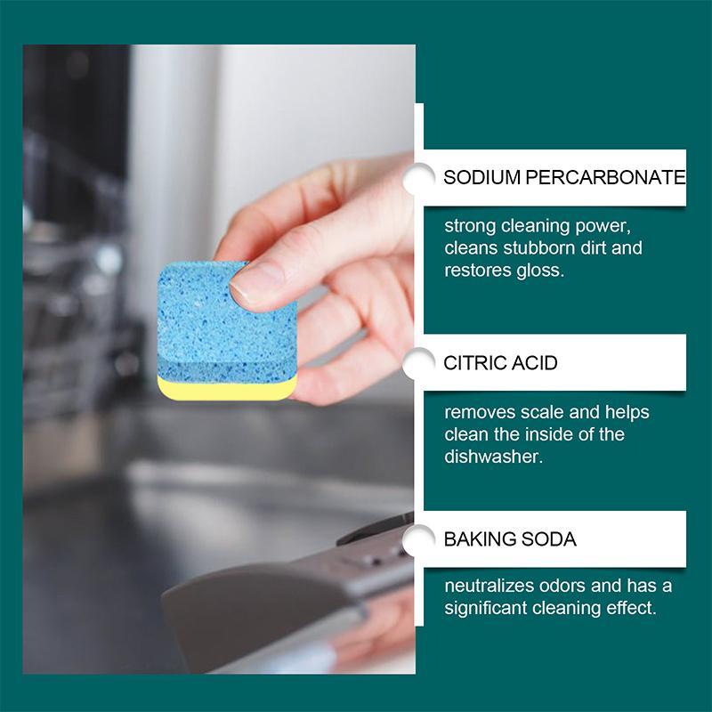 Dishwasher Cleaner And Deodorizer Tablets, 12Pack -Dishwasher Cleaning Tablets For Odor And Buildup Removal, Descaler