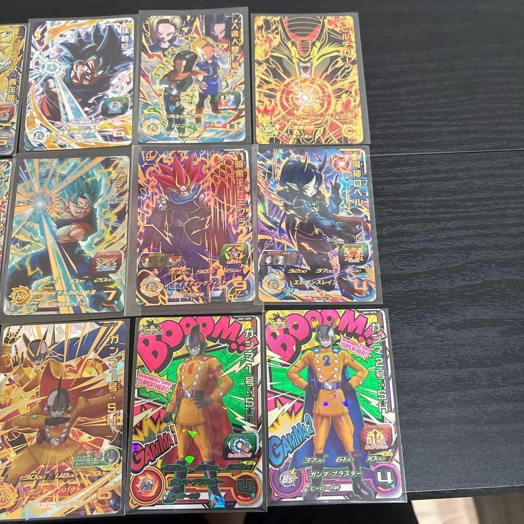 Used Dragon Ball Heroes bulk sale 15 pieces