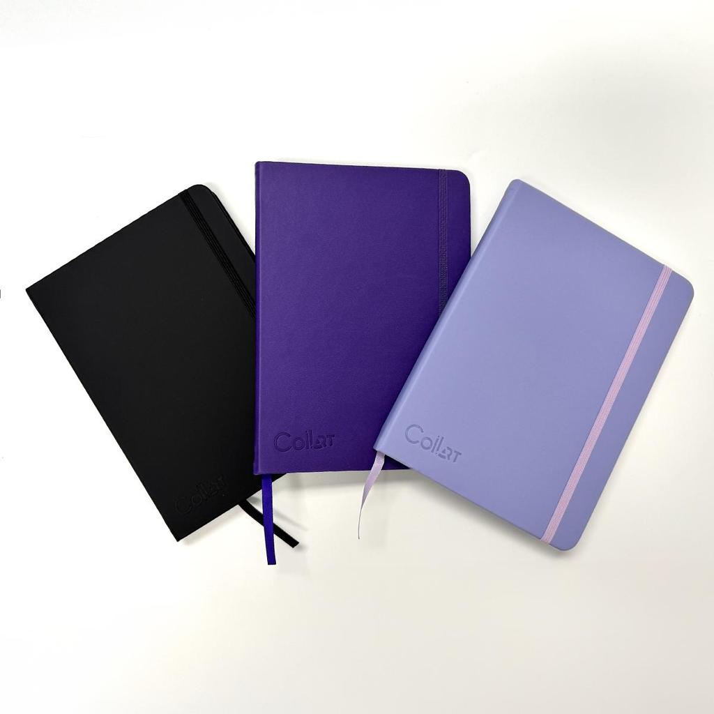 Lila A5 Aquarell-Skizzenbuch Hardcover (14x20cm) - 200 g/m² 100% Zellulosepapier